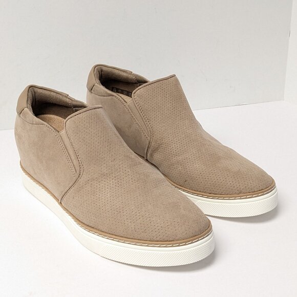 Dr. Scholl's If Only Slip-On Wedge Sneakers, Toasted Taupe, Women's 9.5 - Picture 1 of 7